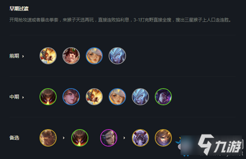 《云顶之弈》S4赛季天神猴王玩法攻略