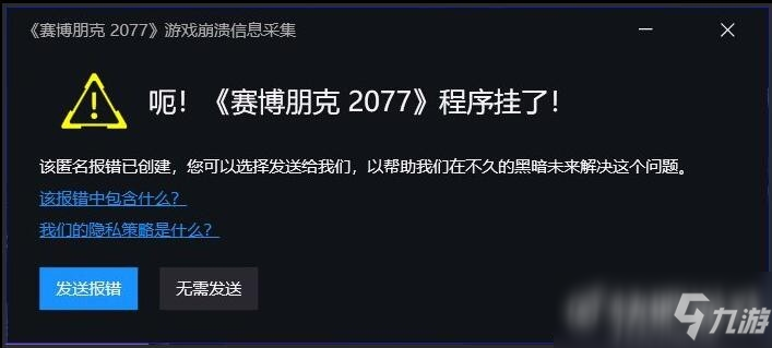 《賽博朋克2077》報錯崩潰解決方法介紹 只需簡單兩步