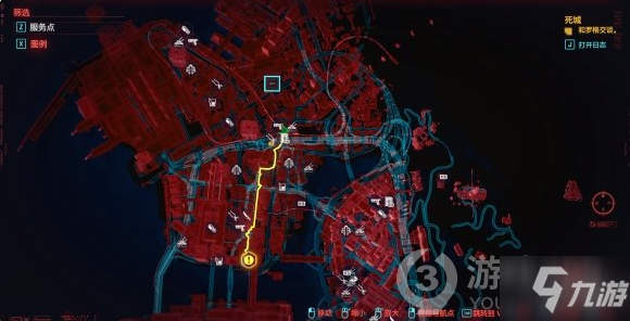 赛博朋克2077服务点地图位置介绍
