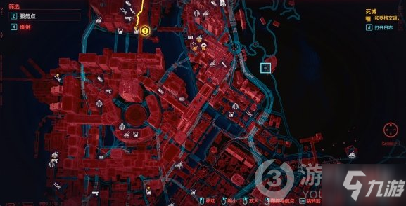 赛博朋克2077服务点地图位置介绍