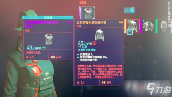 《赛博朋克2077》沃森区传说西装