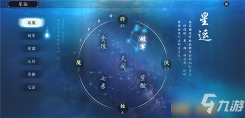 天涯明月刀手游星運系統(tǒng)怎么玩_星運系統(tǒng)玩法攻略介紹