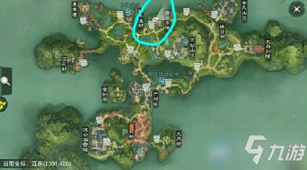2020《一梦江湖》手游2月7日坐观万象打坐位置