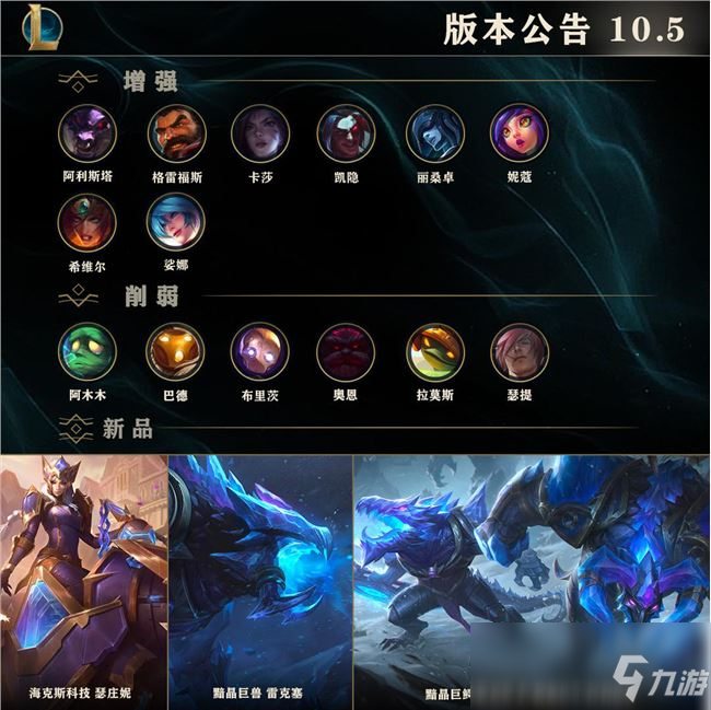 《LOL》10.5版本更新內(nèi)容一覽