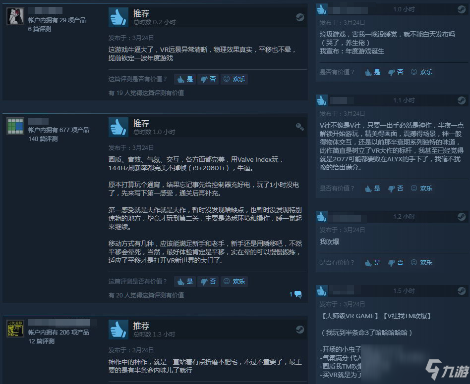 《半條命：Alyx》Steam好評如潮 VR大作新標桿