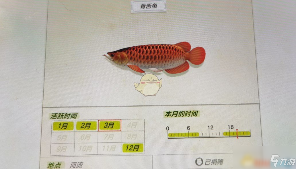 《動(dòng)物森友會(huì)》河流魚類骨舌魚圖鑒