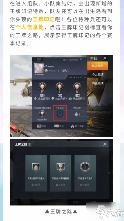 和平精英新版本王牌印記怎么查看 和平精英新增王牌印記怎么獲得