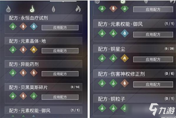 《X2》手游乌洛波罗斯配方有哪些