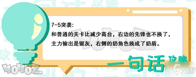 明日方舟第七章7-5突襲怎么過 7-5突襲低配通關(guān)攻略