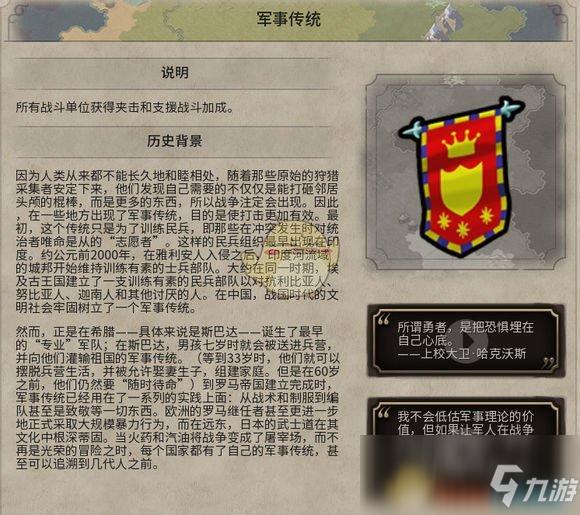 《文明6》軍事傳統(tǒng)歷史背景一覽