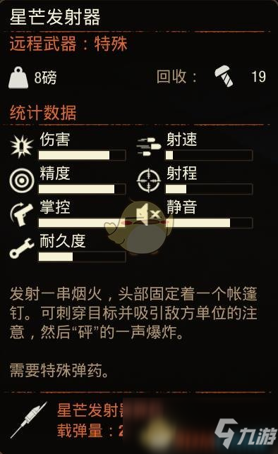 《腐烂国度2》特殊武器星芒发射器属性分享