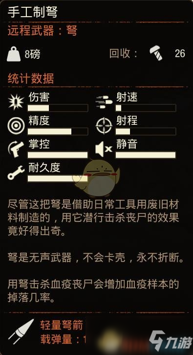 《腐烂国度2》手工制弩武器属性分享