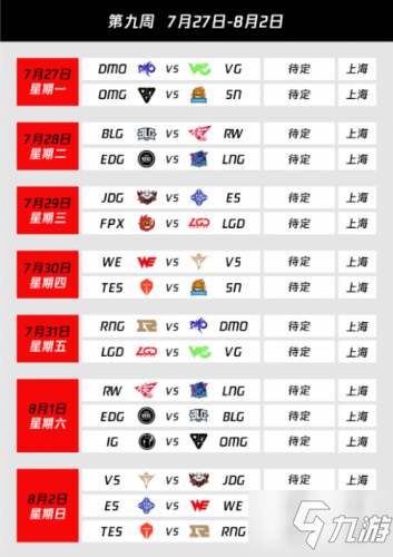 LPL2020夏季賽賽程一覽