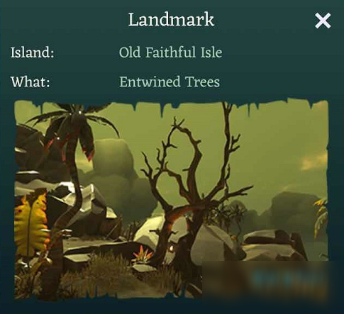 盜賊之海東北的交錯樹林在哪 OldFaithfulIsle東北的交錯樹林位置介紹