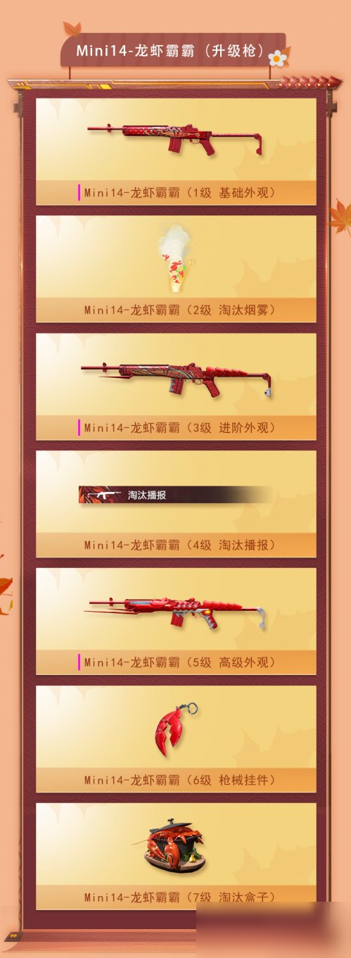 《和平精英》mini14龍蝦霸霸皮膚獲取方式