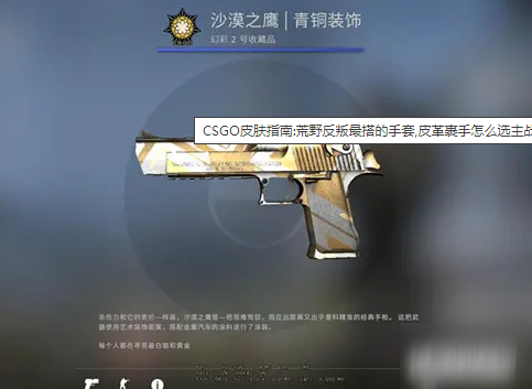 CSGO皮革裹手比较适合搭配的枪械皮肤推荐