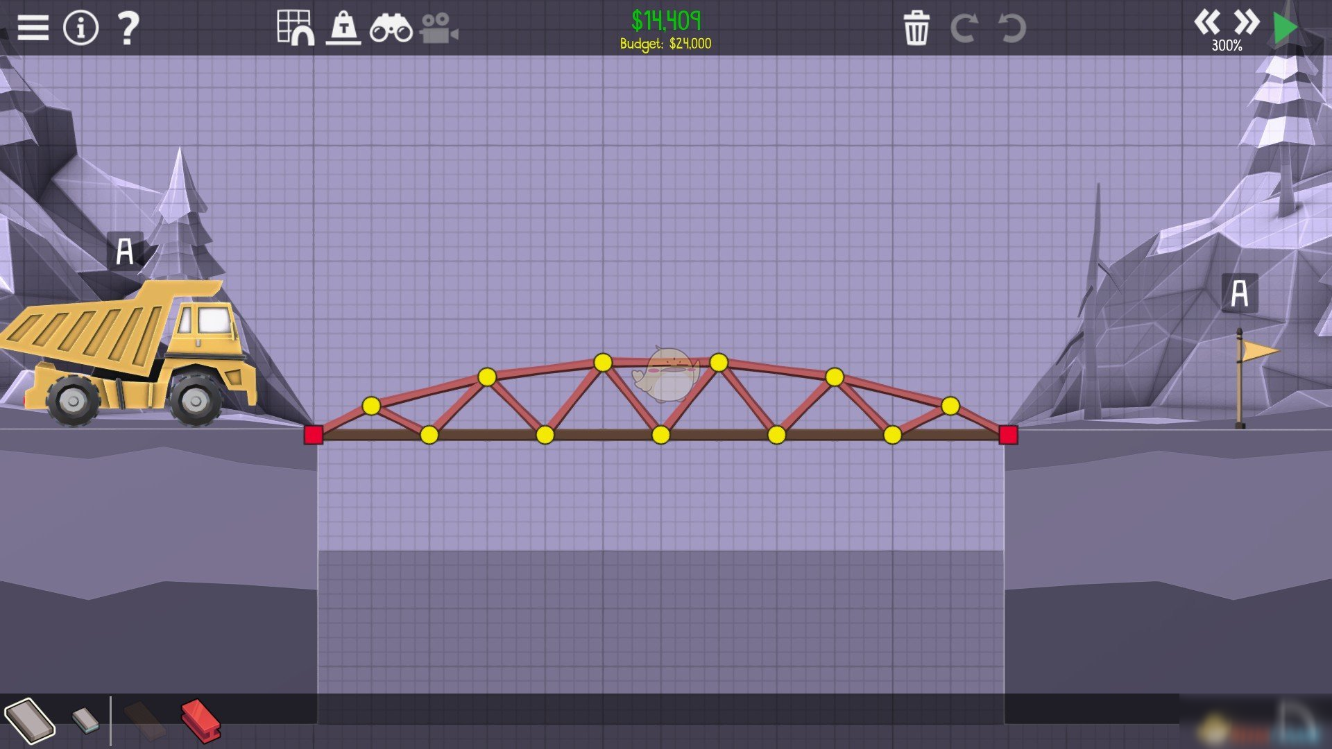 《桥梁建筑师2》松林山峰钢铁大桥攻略 操作技巧分享