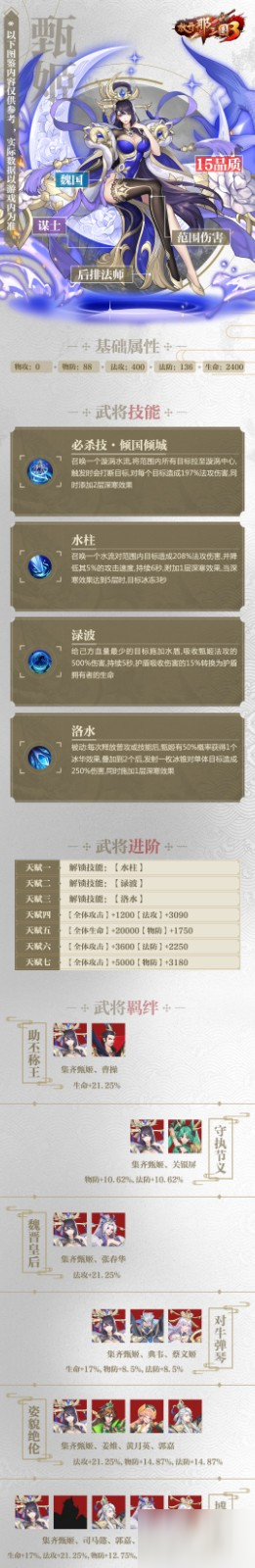 放开那三国3武将图鉴