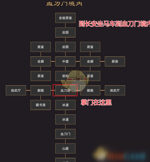 《我來自江湖》血刀門掌門位置分享