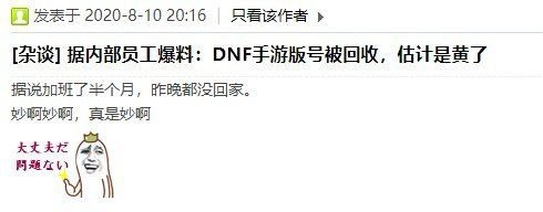 DNF手游延期是因为游戏版号被永久回收？