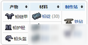泰拉瑞亚铅链甲怎么制作