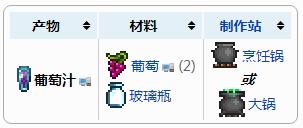 泰拉瑞亞葡萄汁怎么制作
