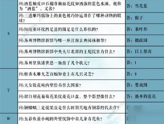 奇跡暖暖學(xué)堂策問答案大全 吳郡風(fēng)雅蘇博聯(lián)動答題答案總匯[多圖]