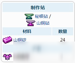泰拉瑞亚山铜胸甲怎么制作