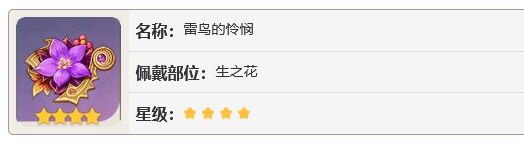 原神雷鸟的怜悯是什么部位