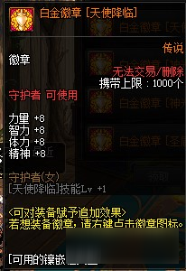 《DNF》100级帕拉丁白金徽章推荐