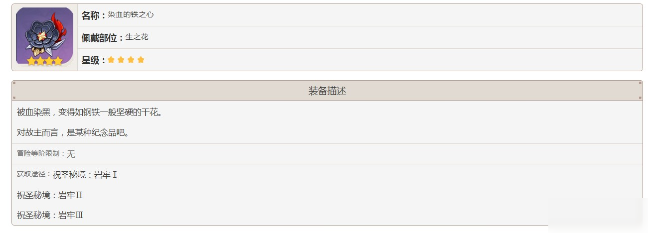 原神染血的鐵之心怎么獲得