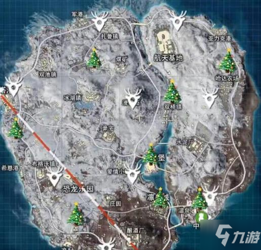 和平精英冰雪模式圣诞树在哪？2020圣诞树位置地点大全