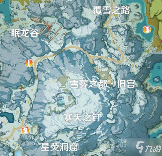 原神雪葬之都旧宫绯红玉髓分布图