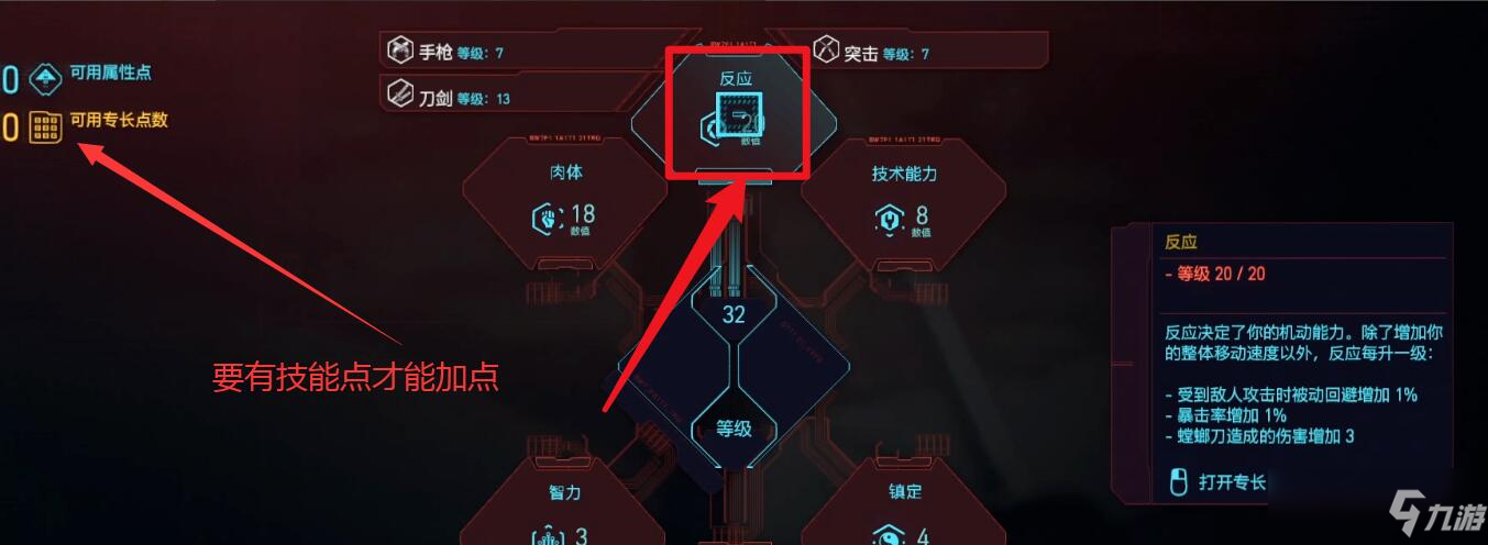 賽博朋克屬性點(diǎn)怎么加