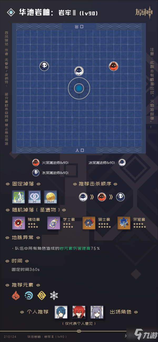 原神90级秘境副本数据大全 通关阵容推荐