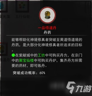 鬼谷八荒一品悟道丹作用介紹