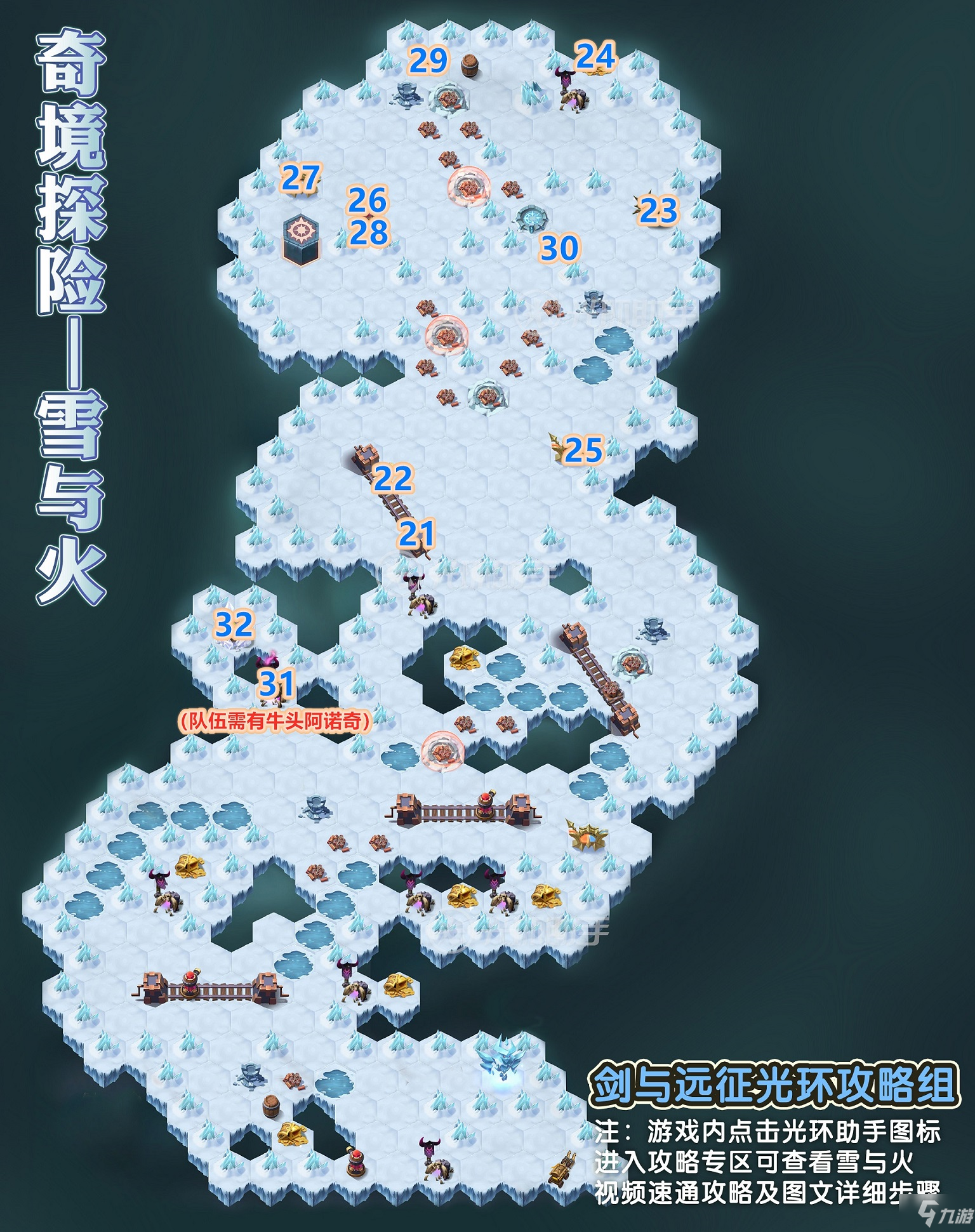 劍與遠征雪與火攻略