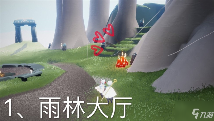 光遇大蜡烛3.2位置在哪里？光遇3.2雨林大蜡烛堆的分布位置一览